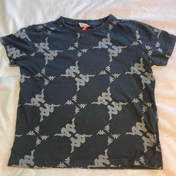 💛2FOR$12 Kappa Kids Logo Print Black T-Shirt - Picture 2 of 6